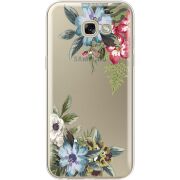 Прозрачный чехол Uprint Samsung A520 Galaxy A5 2017 Floral