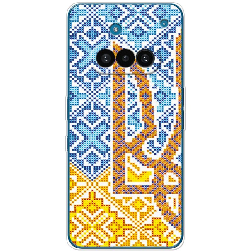 Чохол BoxFace Nothing Phone (3a) Тризуб Вишивка