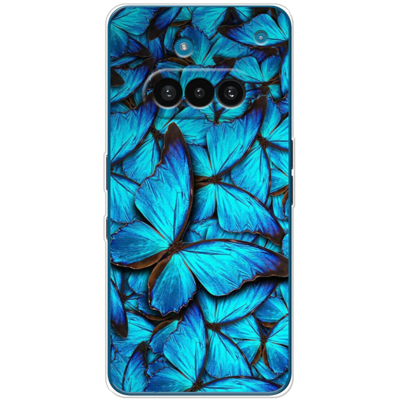 Чохол BoxFace Nothing Phone (3a) лазурные бабочки