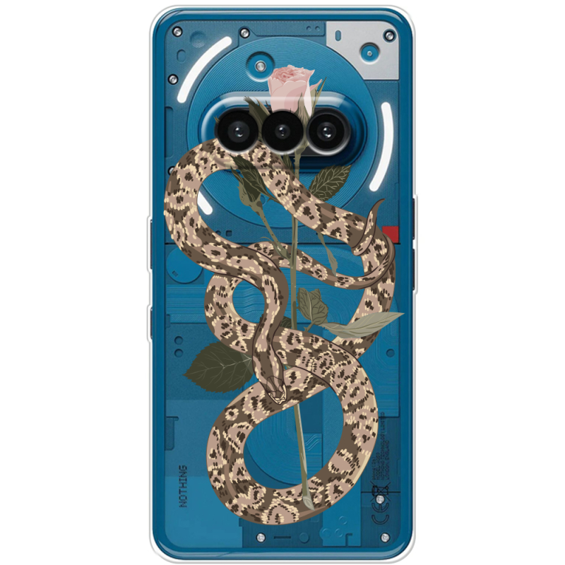 Прозорий чохол BoxFace Nothing Phone (3a) Glamor Snake