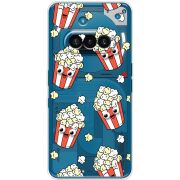 Прозорий чохол BoxFace Nothing Phone (3a) с 3D-глазками Popcorn