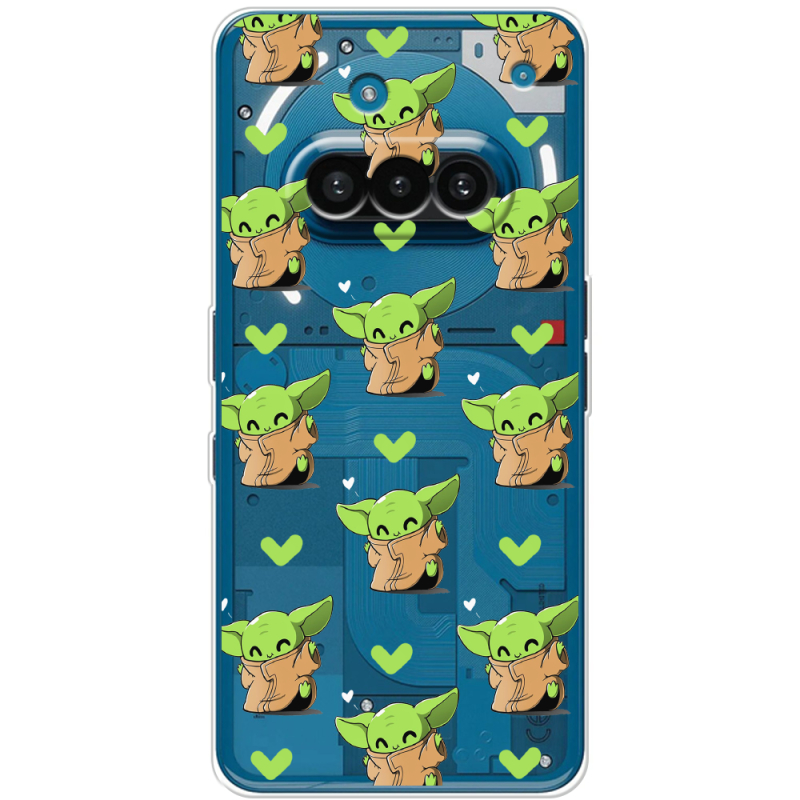 Прозорий чохол BoxFace Nothing Phone (3a) Pattern Baby Yoda