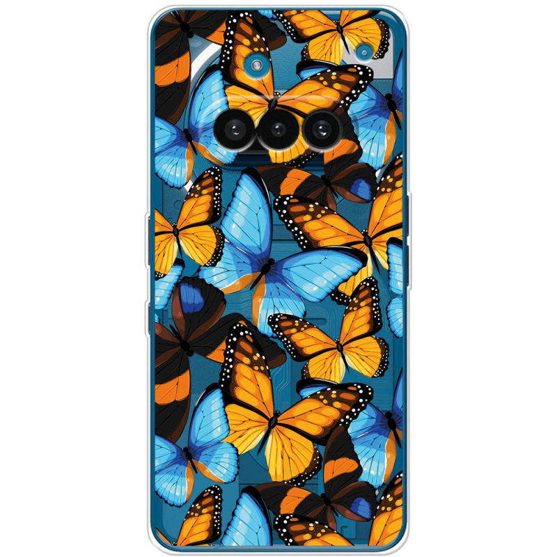 Прозорий чохол BoxFace Nothing Phone (3a) Butterfly Morpho
