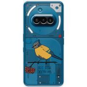 Прозорий чохол BoxFace Nothing Phone (3a) Синиця і калина