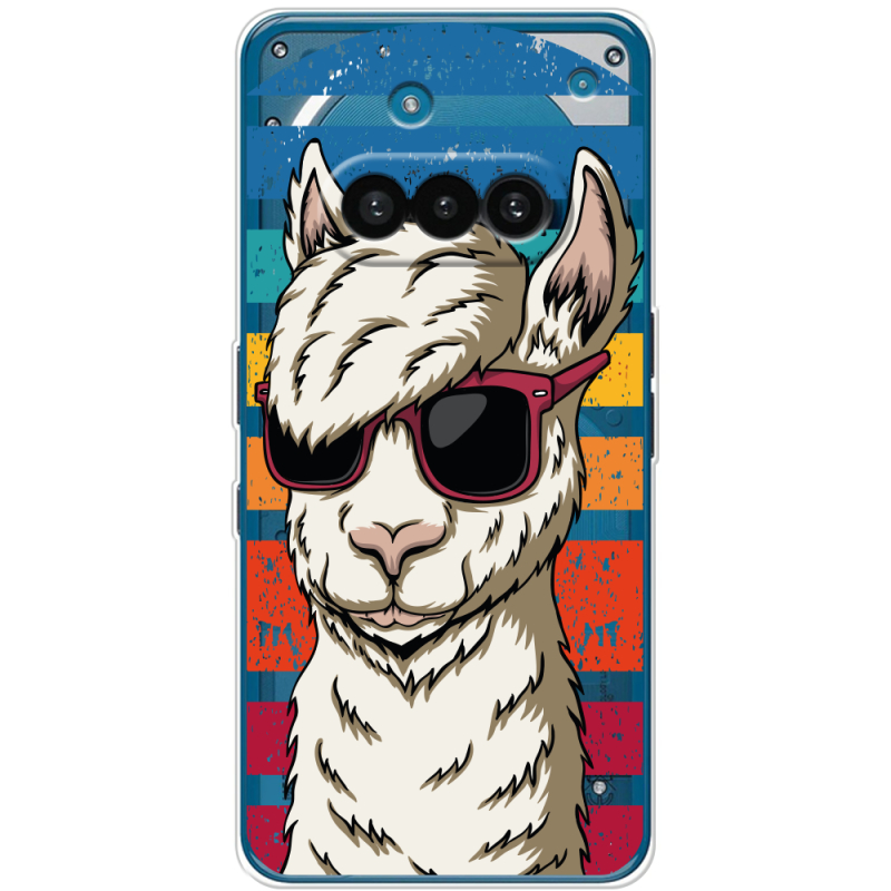 Прозорий чохол BoxFace Nothing Phone (3a) Стильна Лама