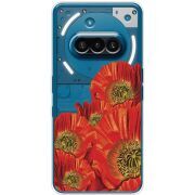 Прозорий чохол BoxFace Nothing Phone (3a) Red Poppies