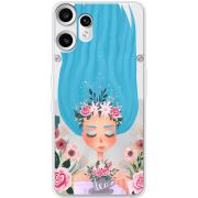 Прозорий чохол BoxFace Nothing CMF Phone 2 Pro Blue Hair
