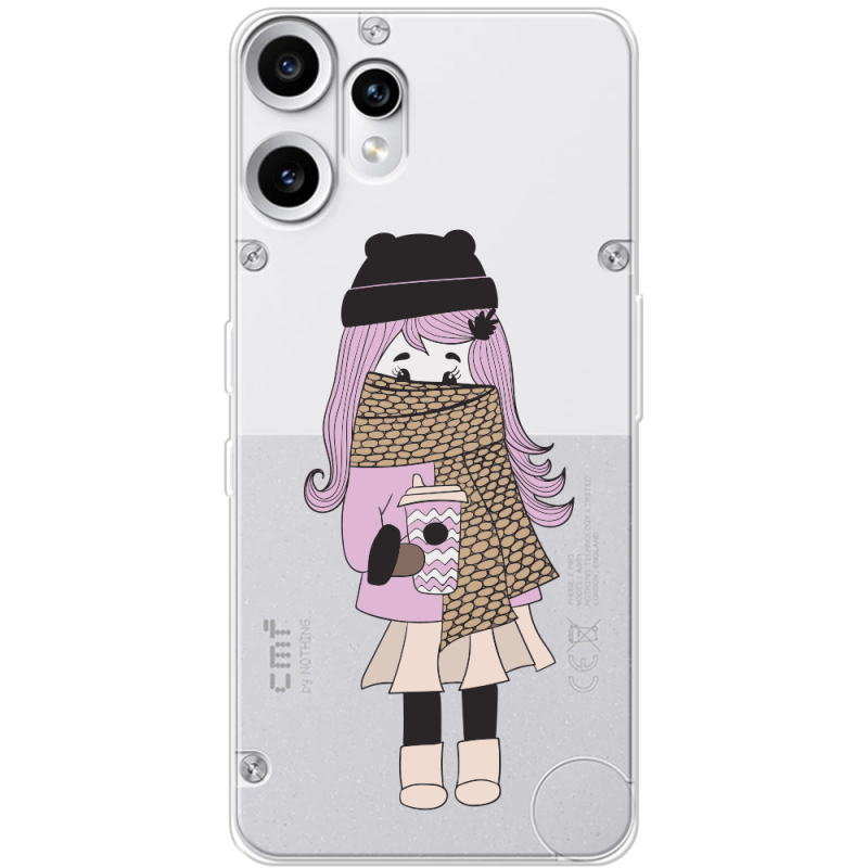 Прозорий чохол BoxFace Nothing CMF Phone 2 Pro Winter Morning Girl