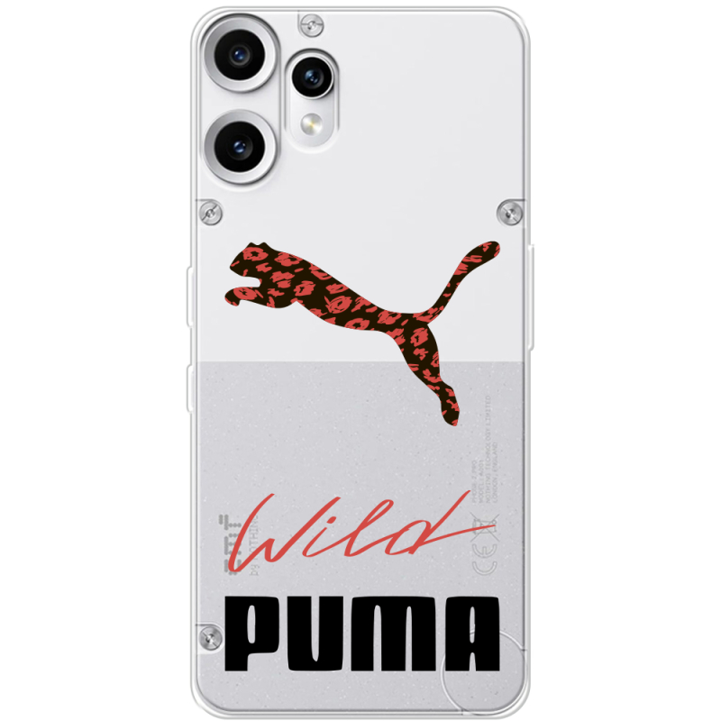 Прозорий чохол BoxFace Nothing CMF Phone 2 Pro Wild Cat