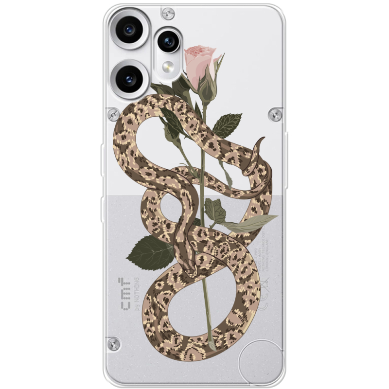 Прозорий чохол BoxFace Nothing CMF Phone 2 Pro Glamor Snake