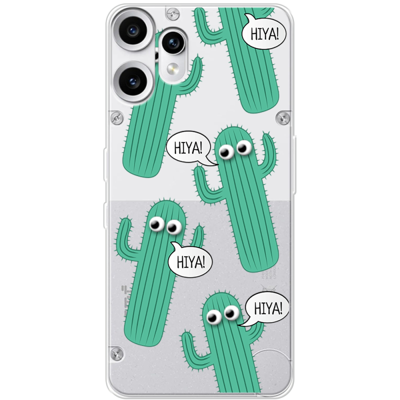 Прозорий чохол BoxFace Nothing CMF Phone 2 Pro с 3D-глазками HIYA