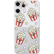 Прозорий чохол BoxFace Nothing CMF Phone 2 Pro с 3D-глазками Popcorn