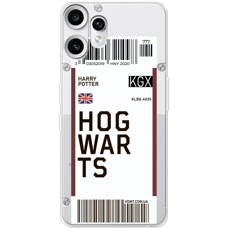 Прозорий чохол BoxFace Nothing CMF Phone 2 Pro Ticket Hogwarts