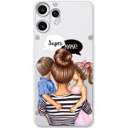Прозорий чохол BoxFace Nothing CMF Phone 2 Pro Super Mama