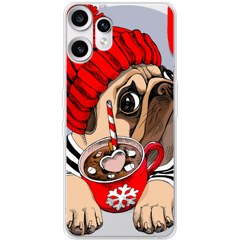 Прозорий чохол BoxFace Nothing CMF Phone 2 Pro Winter Puggy