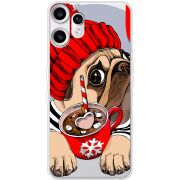 Прозорий чохол BoxFace Nothing CMF Phone 2 Pro Winter Puggy