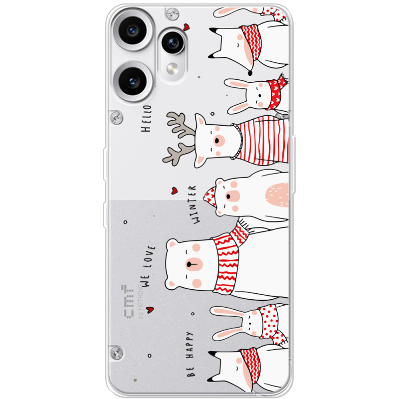 Прозорий чохол BoxFace Nothing CMF Phone 2 Pro The Friendly Beasts