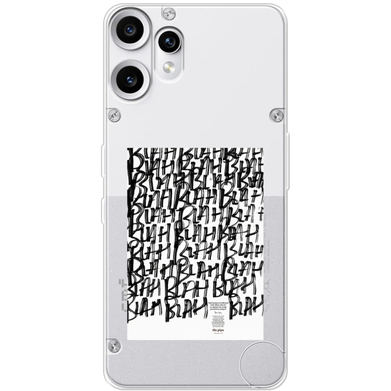 Прозорий чохол BoxFace Nothing CMF Phone 2 Pro Blah Blah