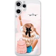 Прозорий чохол BoxFace Nothing CMF Phone 2 Pro Travel Girl