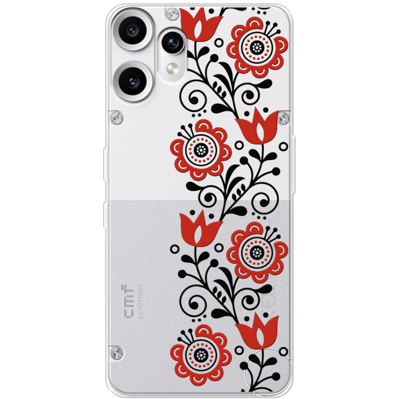Прозорий чохол BoxFace Nothing CMF Phone 2 Pro Ethno Ornament