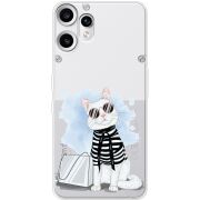 Прозорий чохол BoxFace Nothing CMF Phone 2 Pro Cat Style