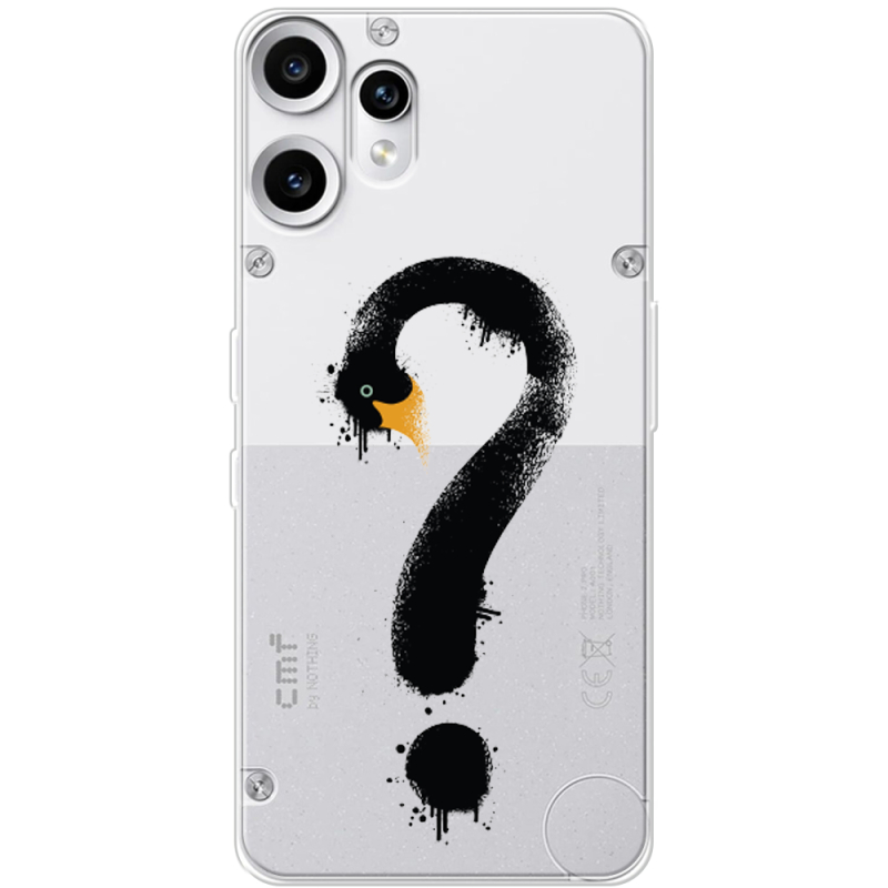 Прозорий чохол BoxFace Nothing CMF Phone 2 Pro Swan question