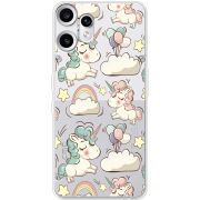 Прозорий чохол BoxFace Nothing CMF Phone 2 Pro Unicorns