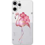 Прозорий чохол BoxFace Nothing CMF Phone 2 Pro Floral Flamingo