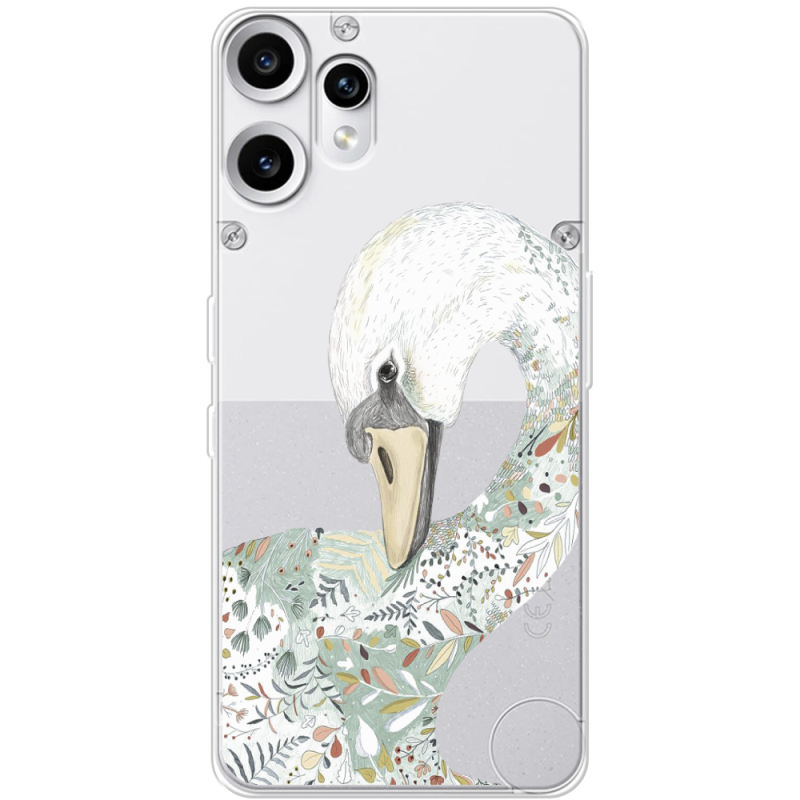 Прозорий чохол BoxFace Nothing CMF Phone 2 Pro Swan