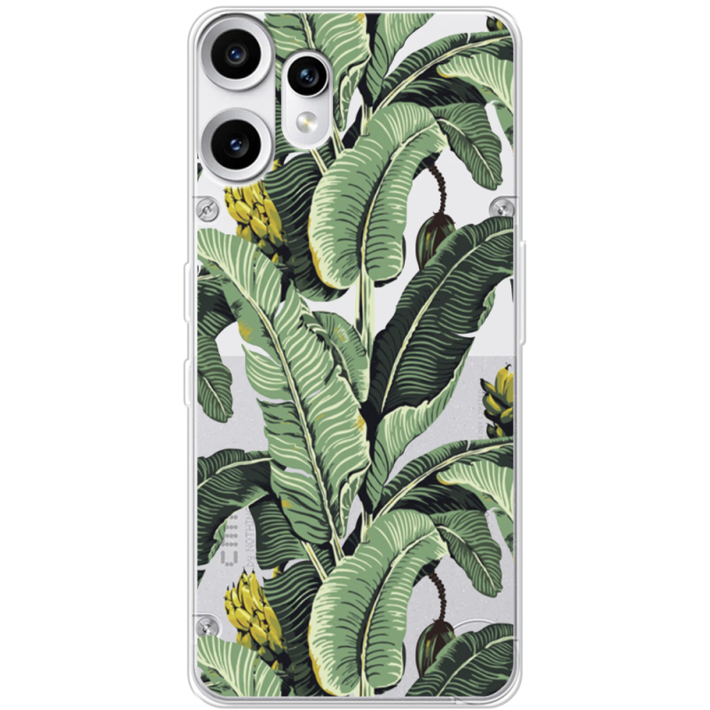 Прозорий чохол BoxFace Nothing CMF Phone 2 Pro Banana Leaves