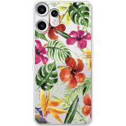 Прозорий чохол BoxFace Nothing CMF Phone 2 Pro Tropical Flowers