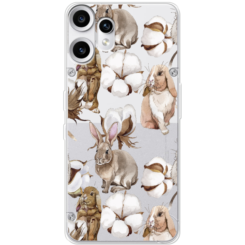 Прозорий чохол BoxFace Nothing CMF Phone 2 Pro Cotton and Rabbits