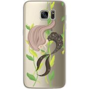 Прозрачный чехол Uprint Samsung G935 Galaxy S7 Edge Cute Mermaid