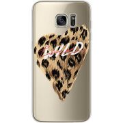 Прозрачный чехол Uprint Samsung G935 Galaxy S7 Edge Wild Love