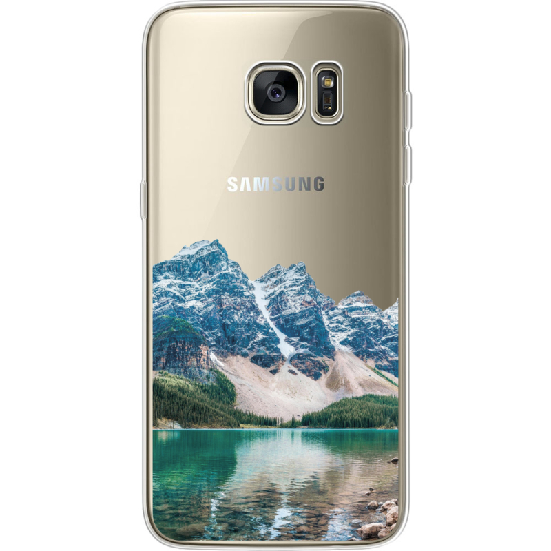 Прозрачный чехол Uprint Samsung G935 Galaxy S7 Edge Blue Mountain