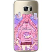 Прозрачный чехол Uprint Samsung G935 Galaxy S7 Edge Wiked Lady