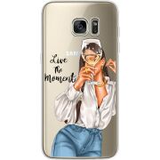 Прозрачный чехол Uprint Samsung G935 Galaxy S7 Edge Live The Moment
