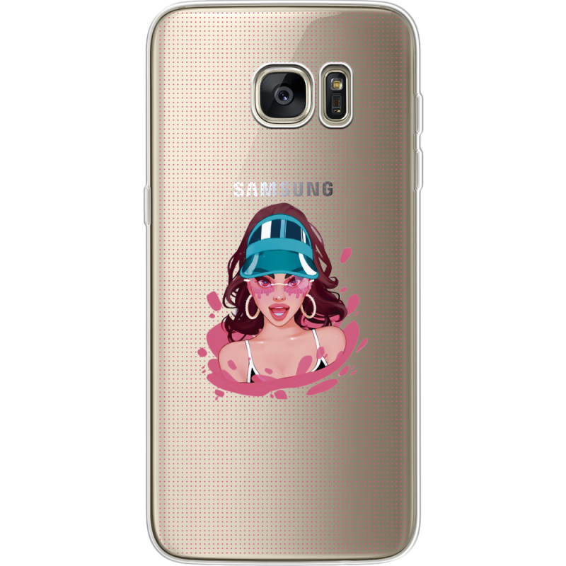 Прозрачный чехол Uprint Samsung G935 Galaxy S7 Edge Selena Gomez