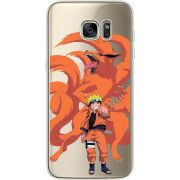 Прозрачный чехол Uprint Samsung G935 Galaxy S7 Edge Naruto and Kurama