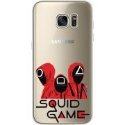 Прозрачный чехол Uprint Samsung G935 Galaxy S7 Edge siquid game люди в красном