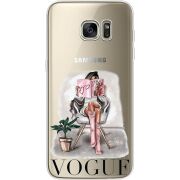 Прозрачный чехол Uprint Samsung G935 Galaxy S7 Edge VOGUE