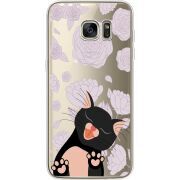 Прозрачный чехол Uprint Samsung G935 Galaxy S7 Edge Meow