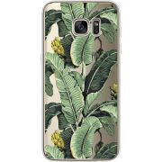 Прозрачный чехол Uprint Samsung G935 Galaxy S7 Edge Banana Leaves