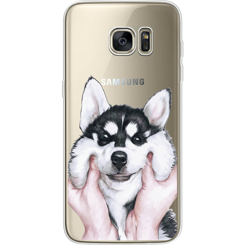 Прозрачный чехол Uprint Samsung G935 Galaxy S7 Edge Husky