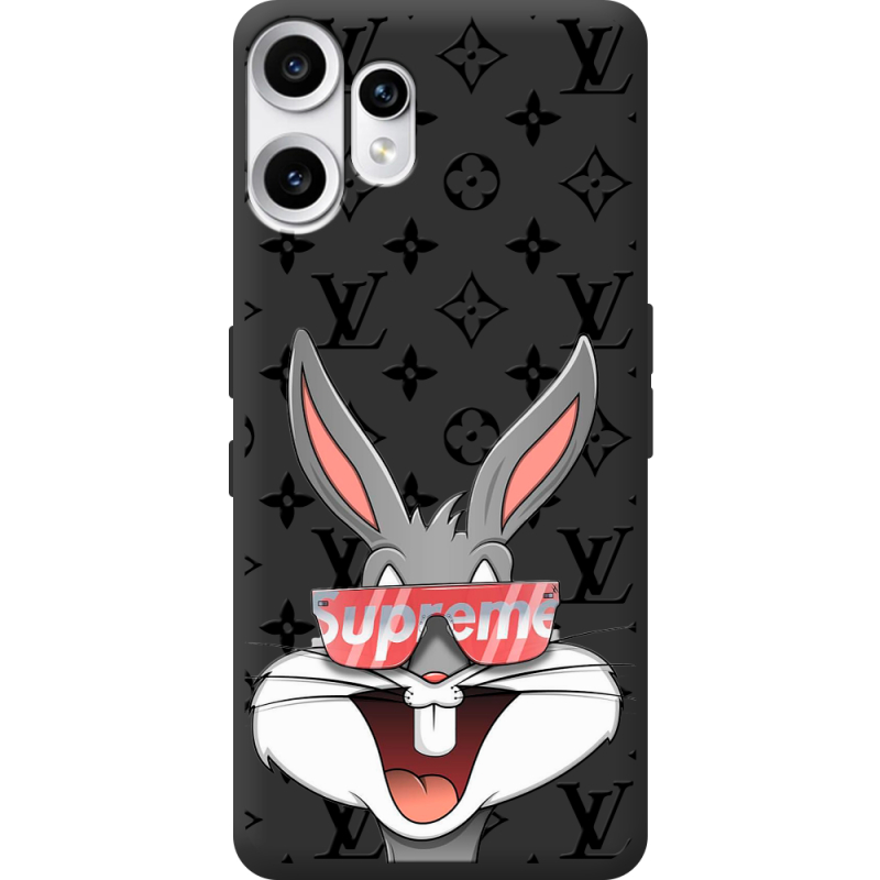 Чорний чохол BoxFace Nothing CMF Phone 2 Pro looney bunny