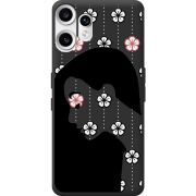 Чорний чохол BoxFace Nothing CMF Phone 2 Pro Flower Hair