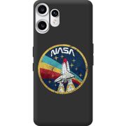Чорний чохол BoxFace Nothing CMF Phone 2 Pro NASA