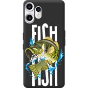 Чорний чохол BoxFace Nothing CMF Phone 2 Pro Fish