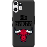 Чорний чохол BoxFace Nothing CMF Phone 2 Pro Не Бикуй