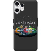 Чорний чохол BoxFace Nothing CMF Phone 2 Pro Among Us Impostors